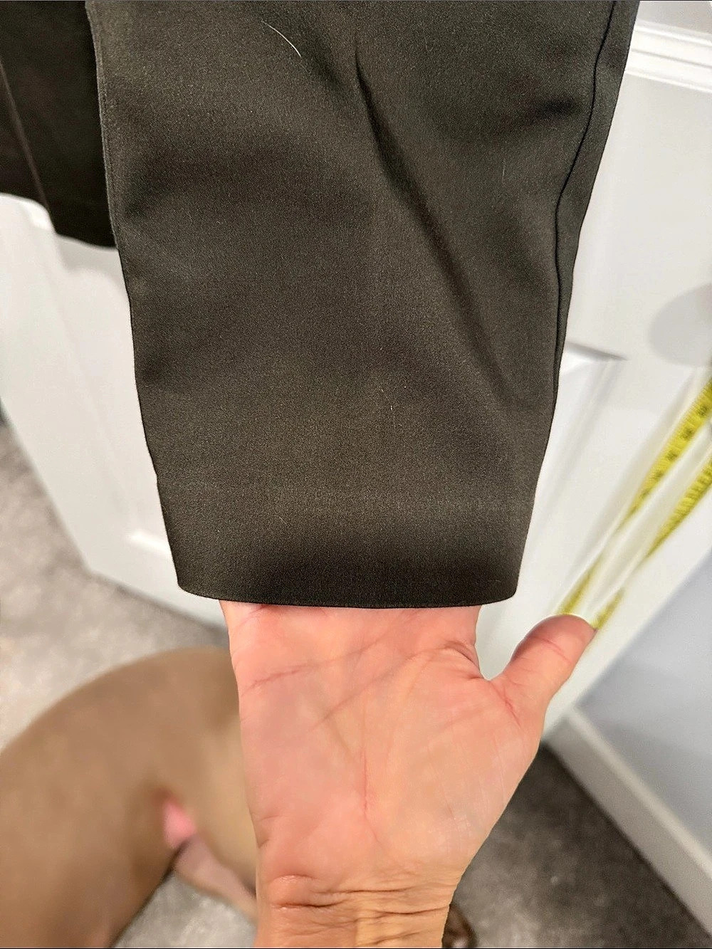 Express Ankle High Rise Pants High Rise Ankle Pants Green Size 0 Like New - Picture 6 of 8